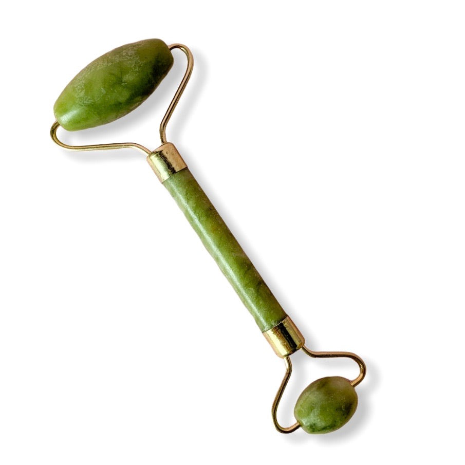 Jade Facial Massage Roller Set + Gua Sha