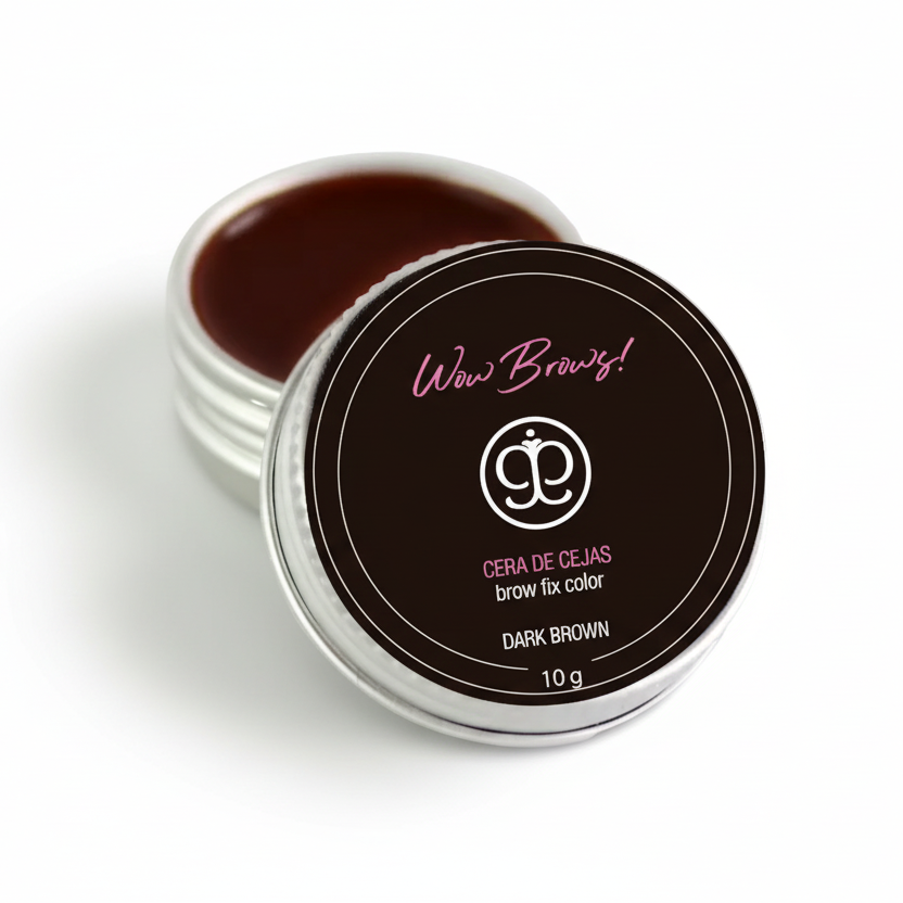 Maquillaje en crema para cejas, de alta pigmentación.